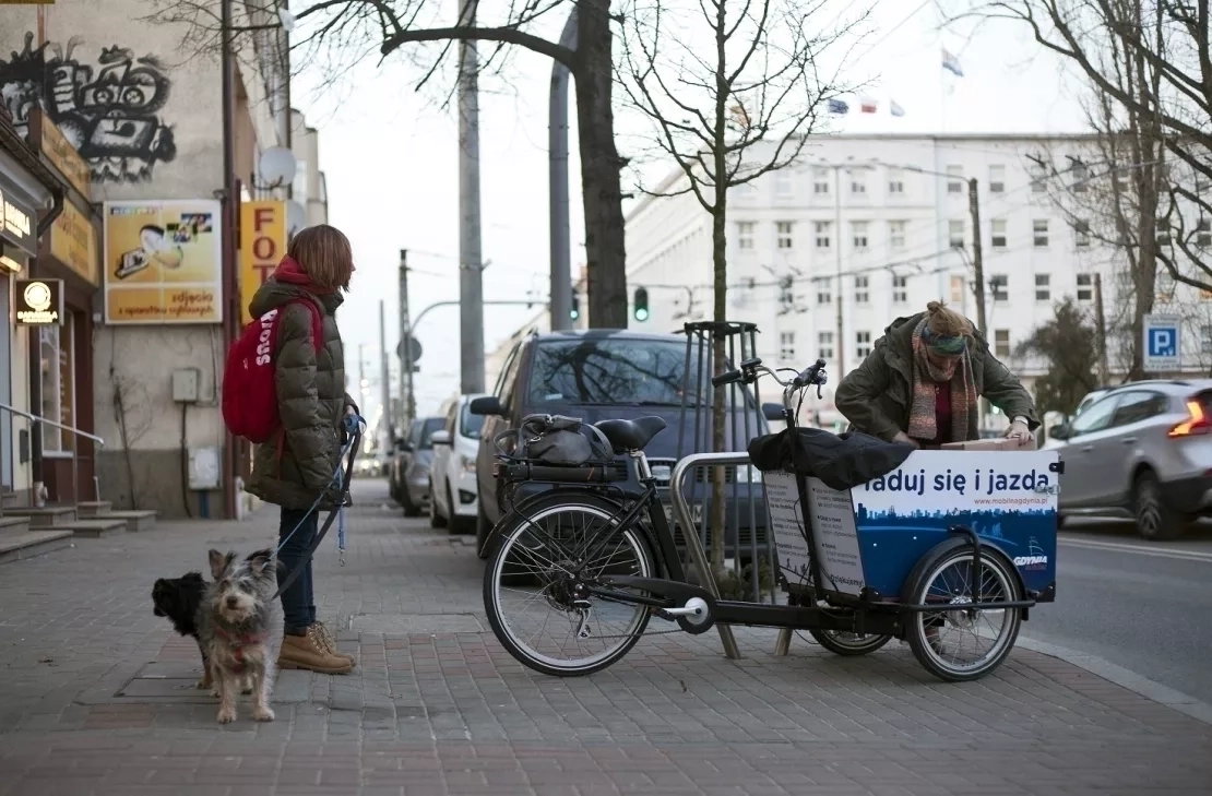 Rower cargo w codziennym użyciu.